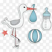 奶瓶婴儿玩具PNG矢量素材-空若网 奶瓶婴儿玩具PNG矢量素材-空若网