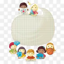 卡通小孩矢量-空若网 卡通小孩矢量-空若网