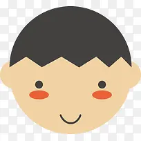 矢量手绘小孩头像-空若网 矢量手绘小孩头像-空若网