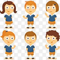 矢量手绘卡通人物-空若网 矢量手绘卡通人物-空若网