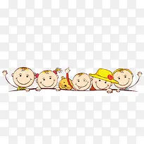 矢量卡通可爱小孩笑脸-空若网 矢量卡通可爱小孩笑脸-空若网