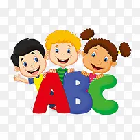 学习字母的小孩-空若网 学习字母的小孩-空若网