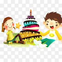 卡通生日蛋糕-空若网 卡通生日蛋糕-空若网