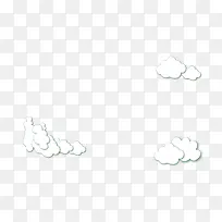 手绘矢量卡通云朵白云-空若网 手绘矢量卡通云朵白云-空若网