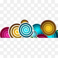 卡通手绘七彩云朵-空若网 卡通手绘七彩云朵-空若网