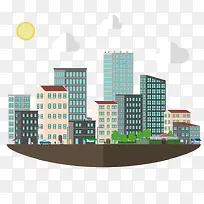 矢量高楼大厦-空若网 矢量高楼大厦-空若网