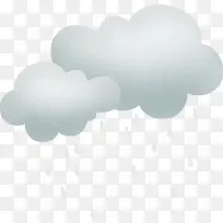 卡通乌云雨滴-空若网 卡通乌云雨滴-空若网
