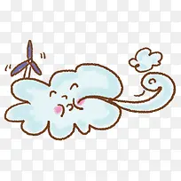 卡通手绘云朵-空若网 卡通手绘云朵-空若网