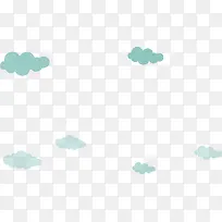 卡通手绘白云云朵-空若网 卡通手绘白云云朵-空若网