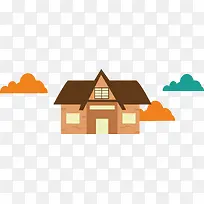 黄色扁平建筑-空若网 黄色扁平建筑-空若网