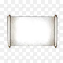 白色卷轴装饰-空若网 白色卷轴装饰-空若网