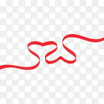 红色爱心丝带-空若网 红色爱心丝带-空若网