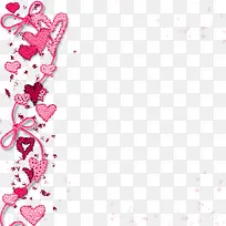 红色小花爱心丝带-空若网 红色小花爱心丝带-空若网