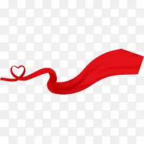 红色爱心丝带创意-空若网 红色爱心丝带创意-空若网