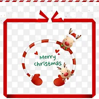 矢量圣诞节麋鹿与手套-空若网 矢量圣诞节麋鹿与手套-空若网