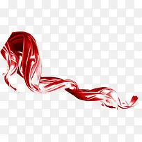 红色水彩丝带设计-空若网 红色水彩丝带设计-空若网