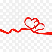 爱心飘带-空若网 爱心飘带-空若网