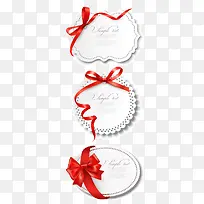 矢量红丝带标签-空若网 矢量红丝带标签-空若网