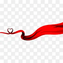 红色丝带爱心海报-空若网 红色丝带爱心海报-空若网