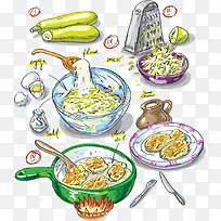 手绘美食-空若网 手绘美食-空若网