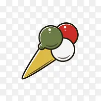手绘冰淇淋-空若网 手绘冰淇淋-空若网
