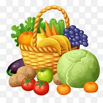 卡通简约美食装饰广告设计蔬果-空若网 卡通简约美食装饰广告设计蔬果-空若网