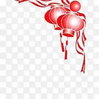 红色灯笼边框-空若网 红色灯笼边框-空若网