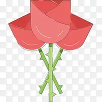 玫瑰花手绘-空若网 玫瑰花手绘-空若网