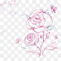 玫瑰插画-空若网 玫瑰插画-空若网