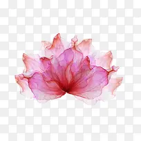 漂浮水彩玫瑰红色花卉-空若网 漂浮水彩玫瑰红色花卉-空若网