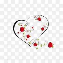 玫瑰花艺爱心-空若网 玫瑰花艺爱心-空若网