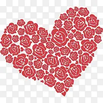 情人节红色玫瑰花爱心-空若网 情人节红色玫瑰花爱心-空若网