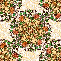 创意玫瑰花纹矢量素材-空若网 创意玫瑰花纹矢量素材-空若网