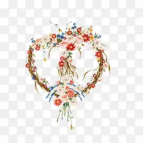 玫瑰爱心花环-空若网 玫瑰爱心花环-空若网