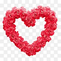 玫瑰爱心花环-空若网 玫瑰爱心花环-空若网