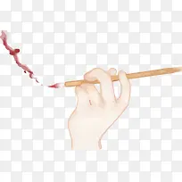 手绘毛笔插画-空若网 手绘毛笔插画-空若网