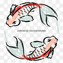 矢量水彩鱼-空若网 矢量水彩鱼-空若网