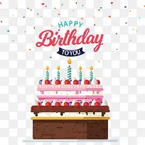 蛋糕生日卡-空若网 蛋糕生日卡-空若网