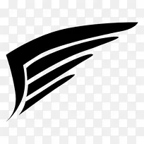 徽标轮廓-翅膀-空若网 徽标轮廓-翅膀-空若网
