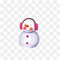 白色卡通手绘雪人-空若网 白色卡通手绘雪人-空若网
