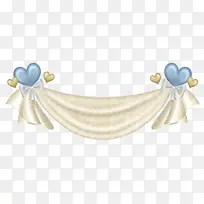 蓝色爱心窗帘-空若网 蓝色爱心窗帘-空若网