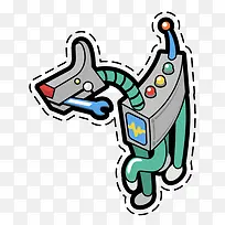 卡通科技机器人装饰手绘装饰-空若网 卡通科技机器人装饰手绘装饰-空若网