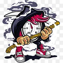 卡通科技机器人装饰手绘装饰-空若网 卡通科技机器人装饰手绘装饰-空若网