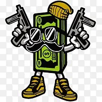 卡通科技机器人装饰手绘装饰-空若网 卡通科技机器人装饰手绘装饰-空若网