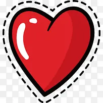 红色爱心贴纸-空若网 红色爱心贴纸-空若网