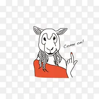 趣味时尚线描动物-空若网 趣味时尚线描动物-空若网