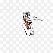 趣味时尚线描动物-空若网 趣味时尚线描动物-空若网