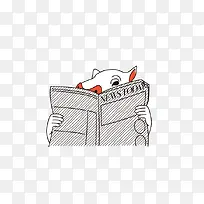 趣味时尚线描动物-空若网 趣味时尚线描动物-空若网