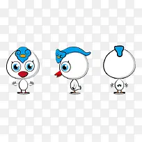 白色卡通小鸡-空若网 白色卡通小鸡-空若网