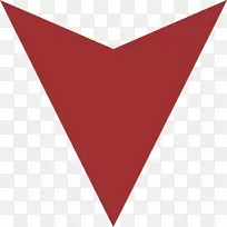 线三角形红色图案向下箭头透明背景-空若网 线三角形红色图案向下箭头透明背景-空若网